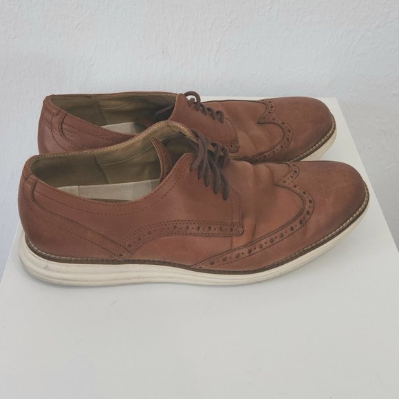 Cole Haan Original Grande Wingtip Oxford Mens size 10.5 Woodbury Ivory C26471 main image 5